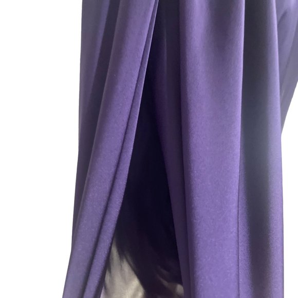 Cache One ShoulderPurple Dress, Size 4 - Picture 6 of 8